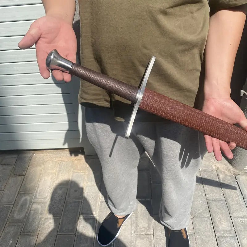 medieval knight sword hadfield steel