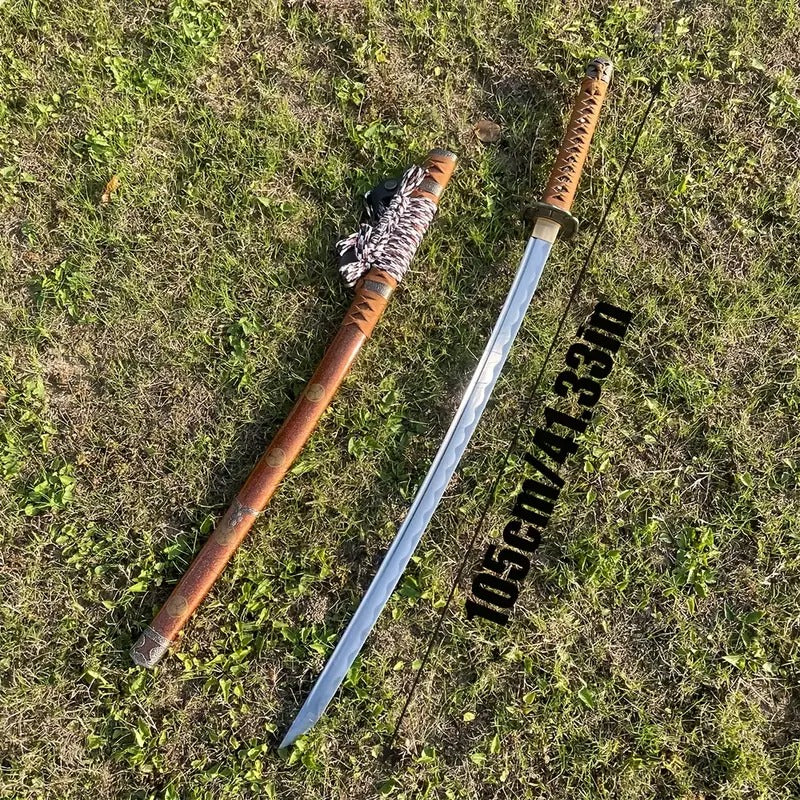 T10 lacquer sheathed burnt blade Katana swords