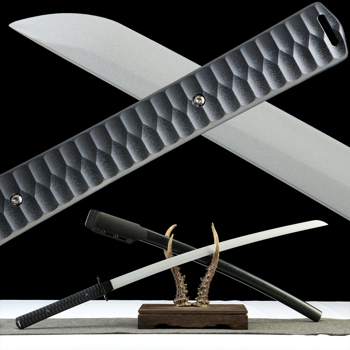 Reaper · Titanium-Coated Carbon Steel Tactical Katana · K Sheath (40.55in)