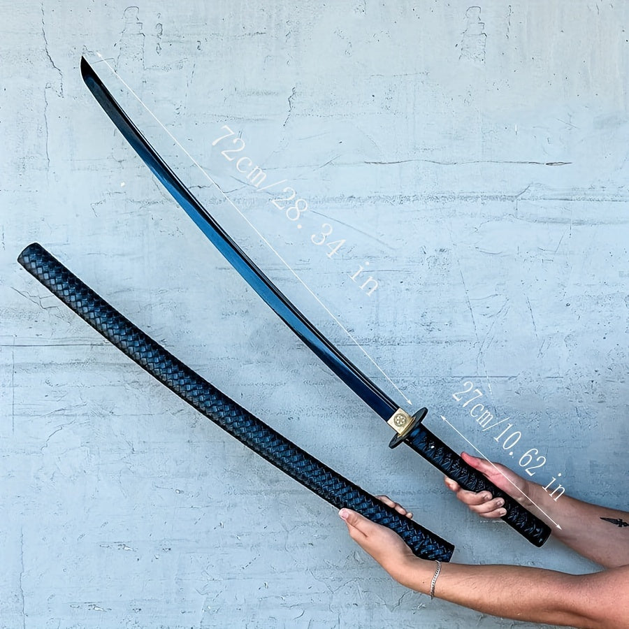 Obsidian Katana · Leather Scabbard Full Tang (105cm)