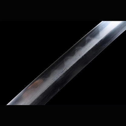 Type 98 Shin Gunto with Real Hamon | Full Tang Folded Damascus Steel Iron-Wrapped Wood Scabbard 103cm