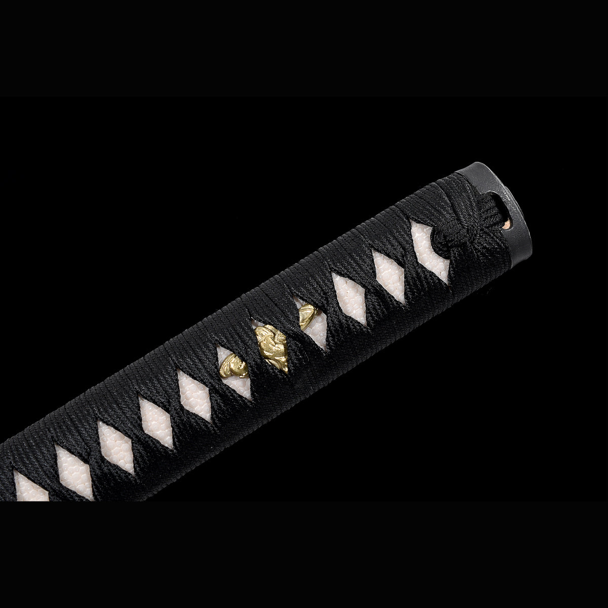 Tamahagane Choji Katana with Real Hamon | Full Tang 18-Stage Polished Black Urushi Scabbard 102cm