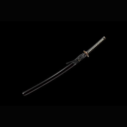 Roaring Tiger Sanmai Katana with Real Hamon | Full Tang Laminated Steel Diagonal Rayskin Scabbard 103cm