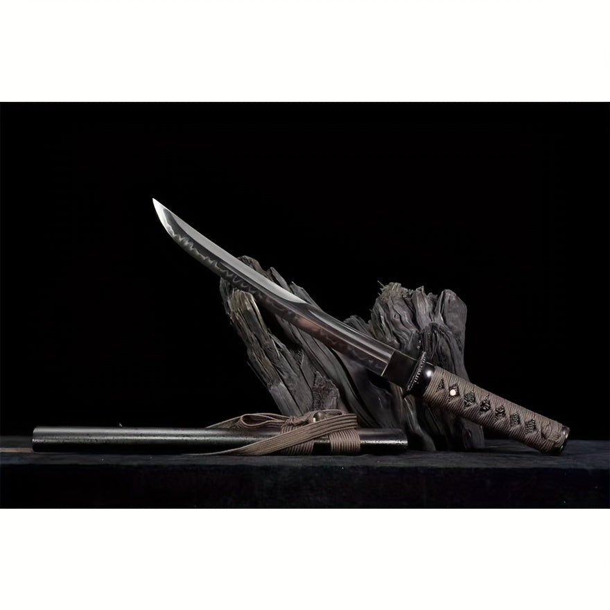 55cm T10 Tanto – Kogarasu Maru Style | Iaido Training Sword | Unsharpened Blade