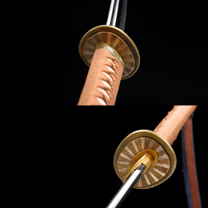 Choji Midare 1095 Katana with Real Hamon | Full Tang Clay Tempered 13-Stage Hand-Polished Lacquered Scabbard 102cm
