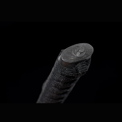 Tamahagane Choji Katana with Real Hamon | Full Tang 18-Stage Polished Black Urushi Scabbard 102cm