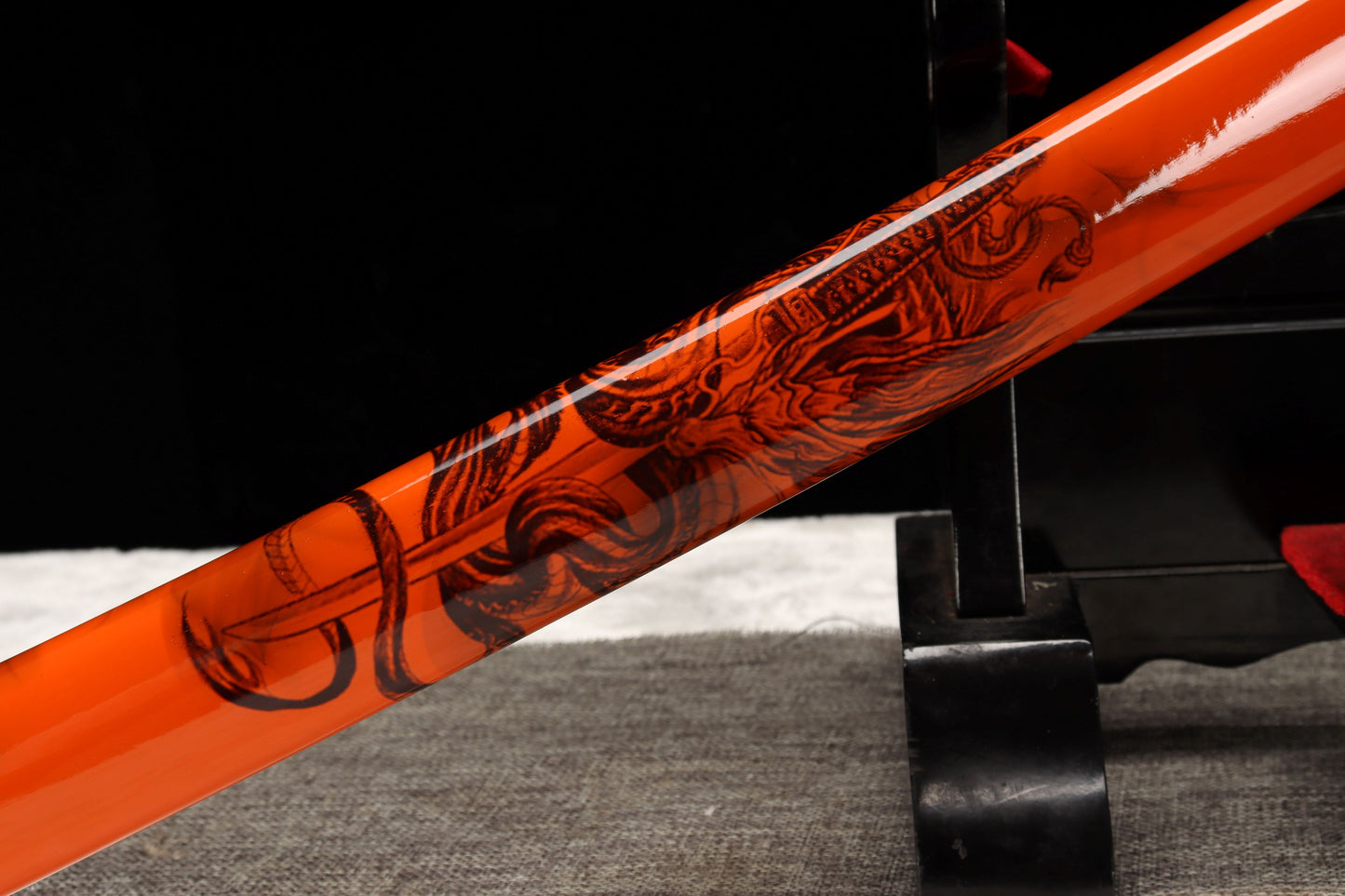 103cm/40.55 inch authentic hand-forged patterned steel high-performance samurai sword, a sword dragon warrior