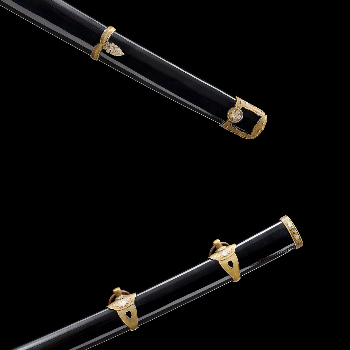 Choji Midare 1095 Katana with Real Hamon | Full Tang Clay Tempered 13-Stage Hand-Polished Lacquered Scabbard 102cm