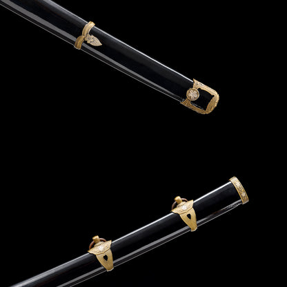 Choji Midare 1095 Katana with Real Hamon | Full Tang Clay Tempered 13-Stage Hand-Polished Lacquered Scabbard 102cm