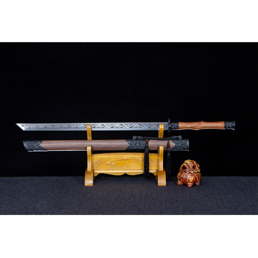 109cm/42.91 inches  Hand-forged Molong Tangdao High-performance manganese steel samurai sword Shuanglong