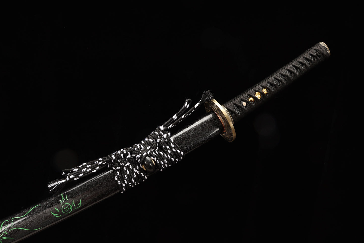 103cm/40.55 inch authentic hand-forged high manganese steel roasted gold grinding high-performance copper-clad samurai sword Xunlong