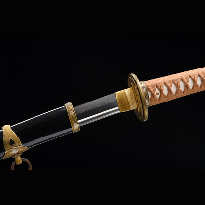 Choji Midare 1095 Katana with Real Hamon | Full Tang Clay Tempered 13-Stage Hand-Polished Lacquered Scabbard 102cm