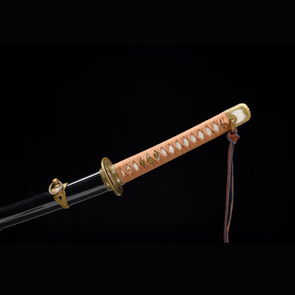 Choji Midare 1095 Katana with Real Hamon | Full Tang Clay Tempered 13-Stage Hand-Polished Lacquered Scabbard 102cm