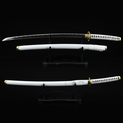 Zoro Katana _ One Piece Roronoa Zoro Wado Ichimonji Real Katana Samurai Sword Replica With White Scabbard