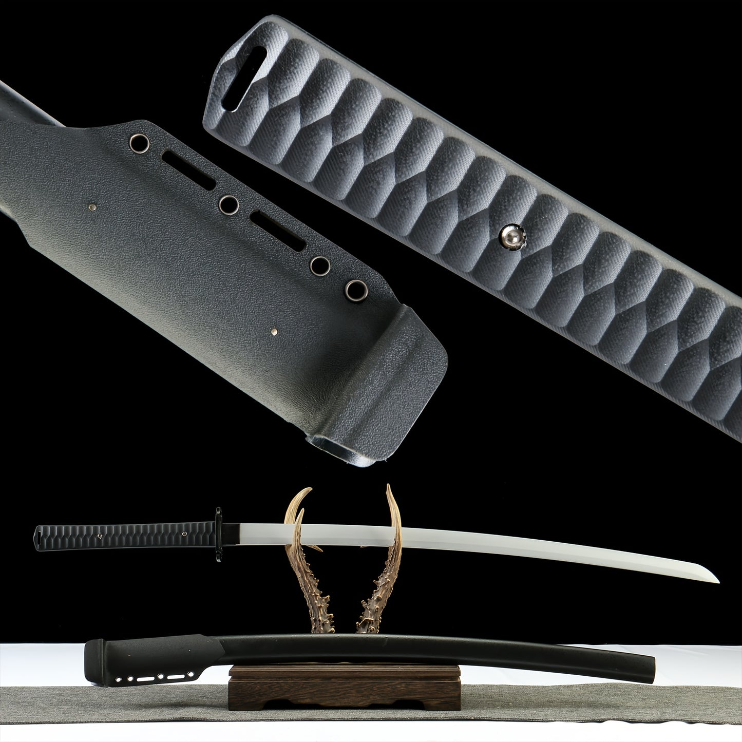 Reaper · Titanium-Coated Carbon Steel Tactical Katana · K Sheath (40.55in)