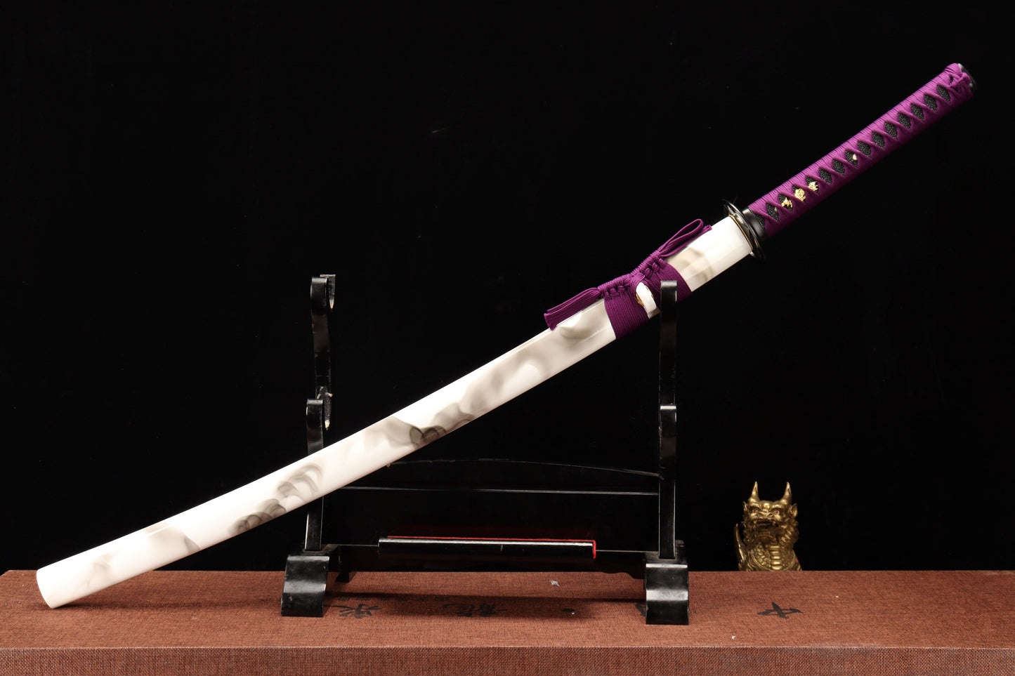 103cm/40.55 inch authentic hand-forged high manganese steel alloy samurai sword - Violet