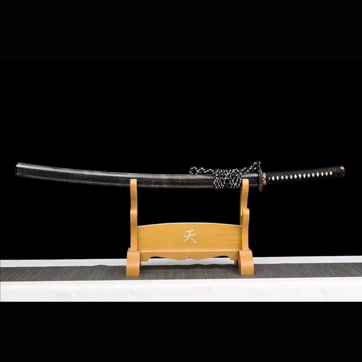 Sea Dragon Gomai Katana with Real Hamon | Full Tang 5-Piece Laminated Steel Rayskin Scabbard 103cm