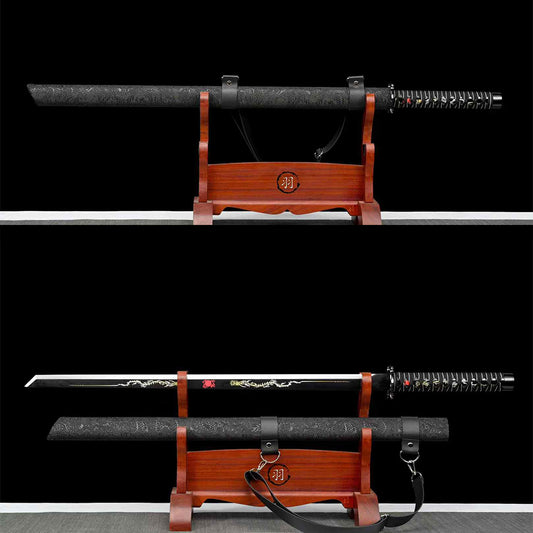 Handcrafted Full Tang Sword With 1065 Carbon Steel Blade Tang Hengdao ~ Baizhan