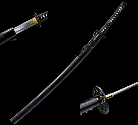 Black Katana · Gear Tsuba Full Tang (108cm)
