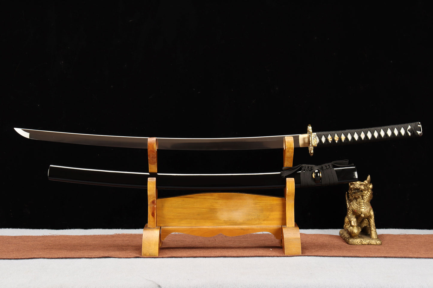 103cm/40.55 inch Authentic hand-forged high manganese steel alloy samurai sword - Four-sided cloud dragon blade