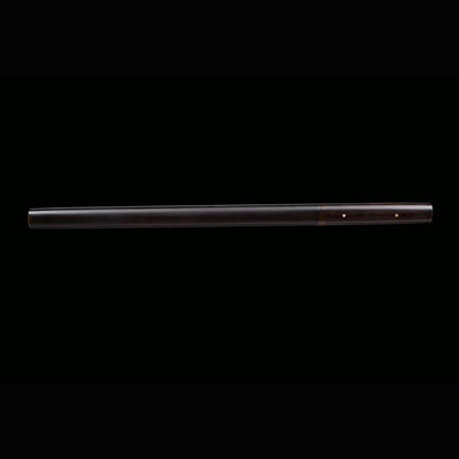 Swift Gale Wootz Steel Iaido Wakizashi with Real Hamon | Full Tang Natural Ebony Wood 75cm