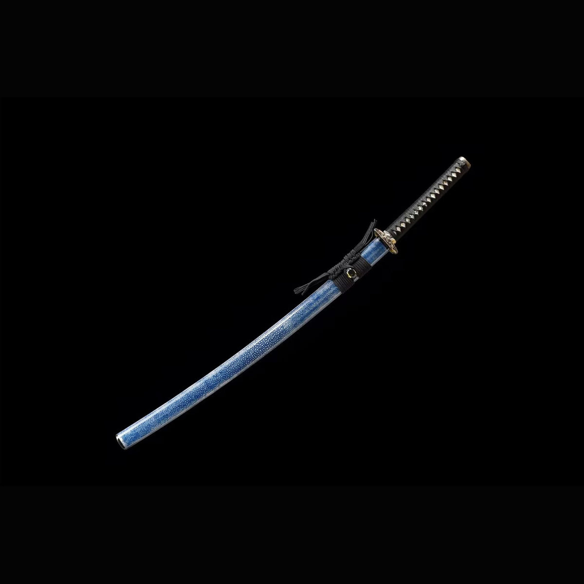 Dragon Scale Pattern Katana with Real Hamon | Full Tang Pattern Welded Damascus Steel Hand-Polished 103cm