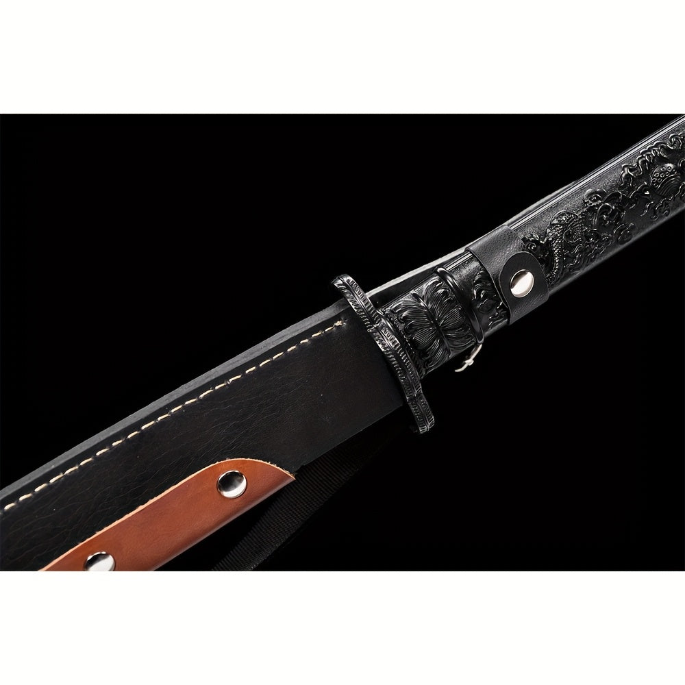 Black Gold Niuwei Dao · Dragon Head Handle (85cm)