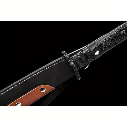 Black Gold Niuwei Dao · Dragon Head Handle (85cm)