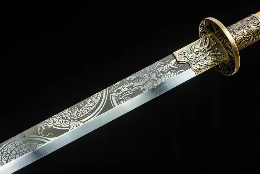 81cm/31.88 inches high manganese steel handmade Tang knife