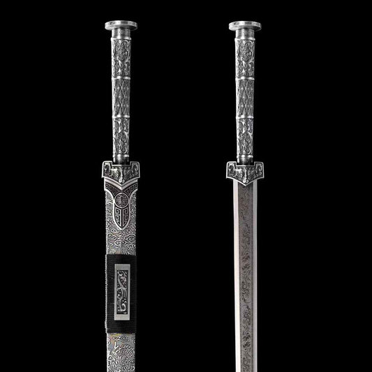 Handcrafted Full Tang Sword With 1065 Carbon Steel Blade Tang Hengdao ~Tiangang Sword