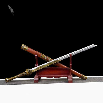 Dragon King Sword ~ Cangming [Dragon and Phoenix Sandalwood Style] SHARP