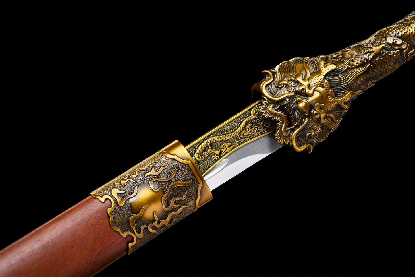 Dragon King Sword ~ Cangming [Dragon and Phoenix Sandalwood Style] SHARP