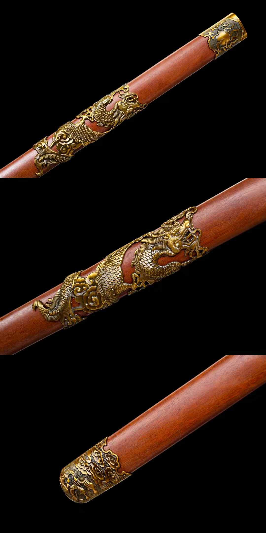 Dragon King Sword ~ Cangming [Dragon and Phoenix Sandalwood Style] SHARP