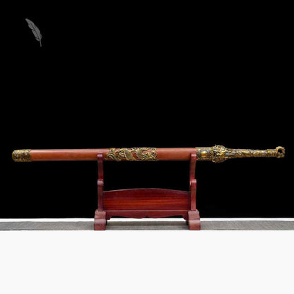 Dragon King Sword ~ Cangming [Dragon and Phoenix Sandalwood Style] SHARP