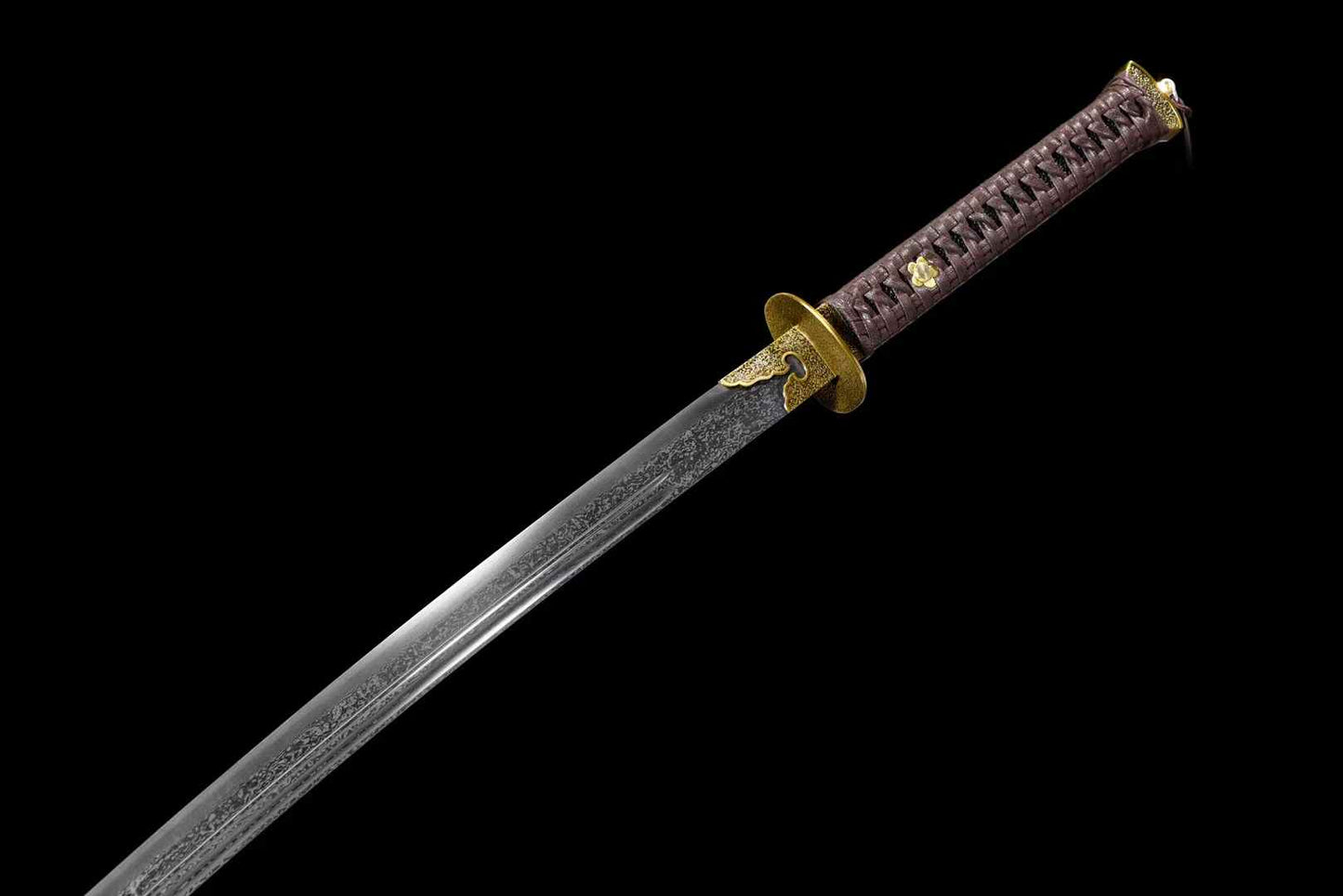 Ming official sword · patterned steel ~ demon-suppressing [Dragon and Phoenix sandalwood style] SHARP