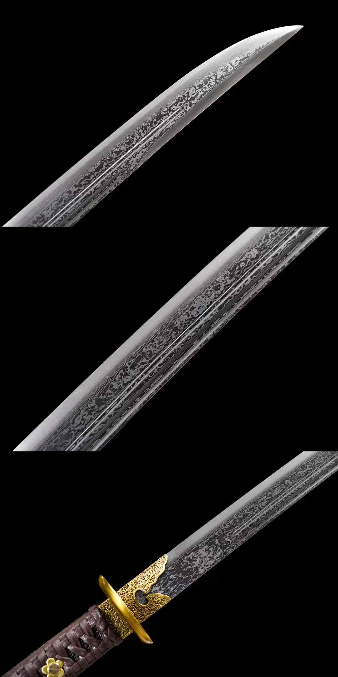 Ming official sword · patterned steel ~ demon-suppressing [Dragon and Phoenix sandalwood style] SHARP