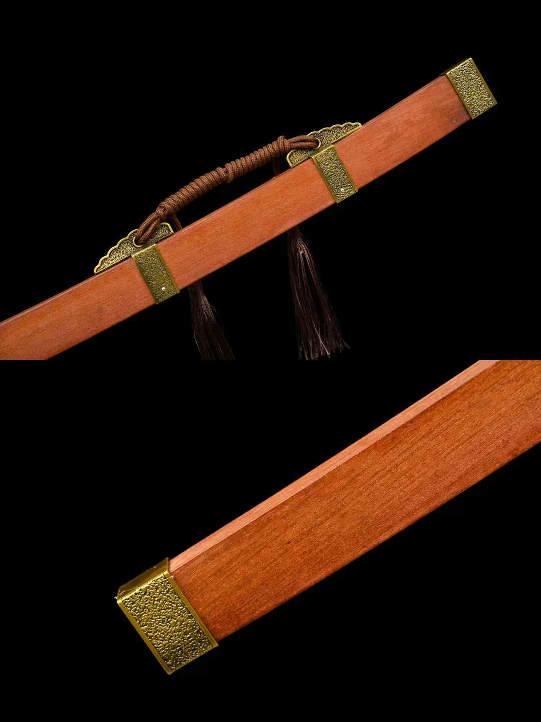 Ming official sword · patterned steel ~ demon-suppressing [Dragon and Phoenix sandalwood style] SHARP