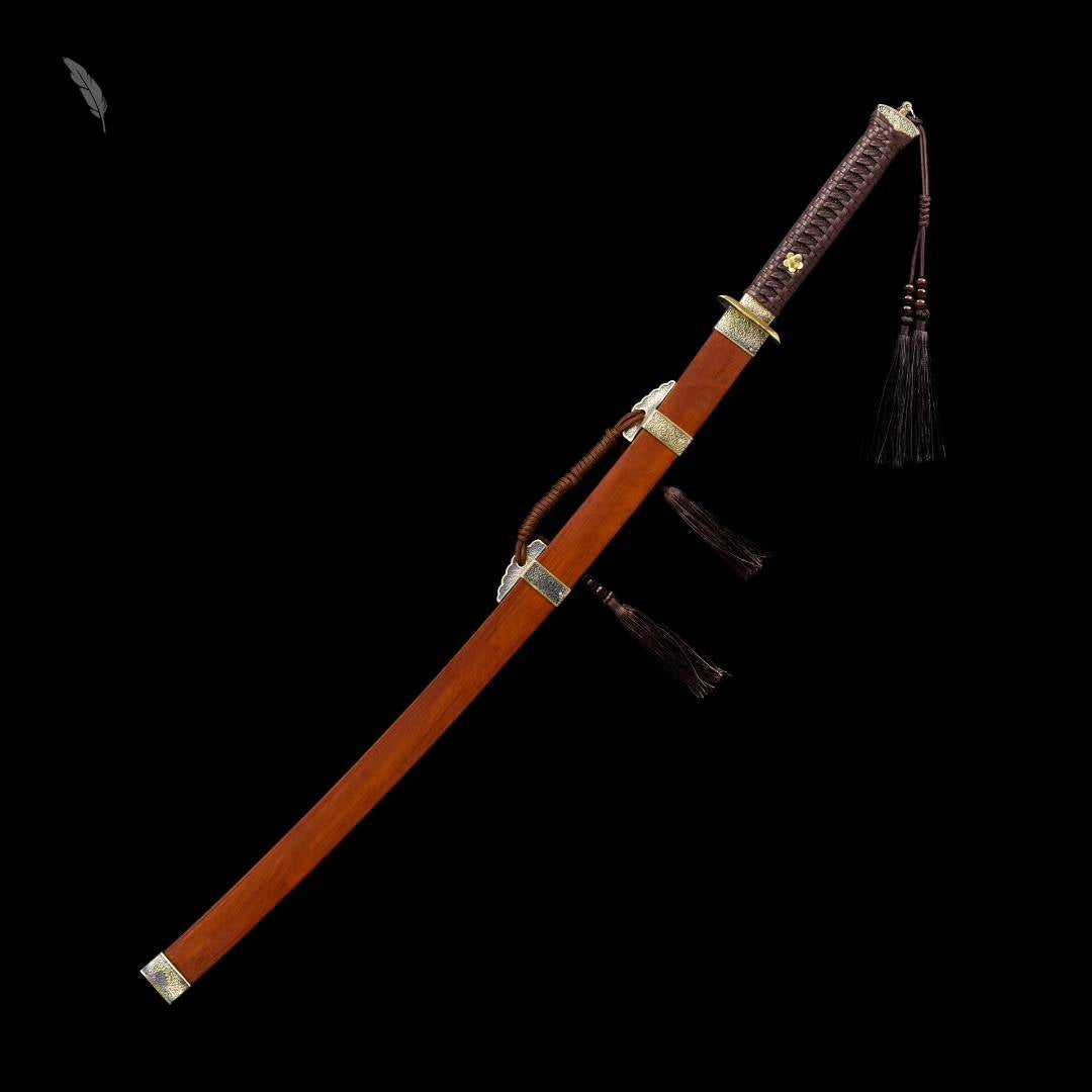 Copper-clad Ming official sword ~ Demon-suppressing [Dragon and Phoenix Sandalwood Style](SHARP)