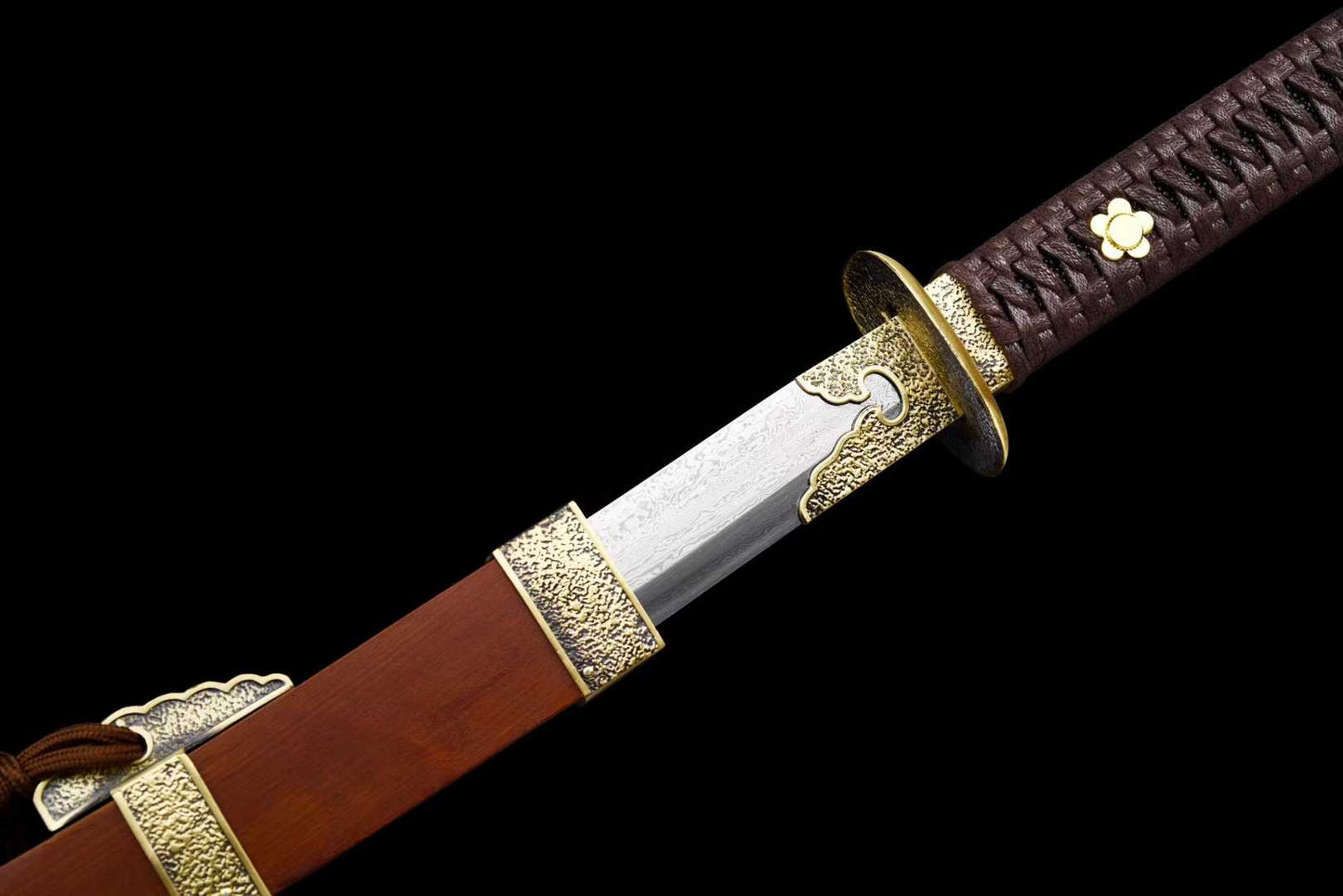 Copper-clad Ming official sword ~ Demon-suppressing [Dragon and Phoenix Sandalwood Style](SHARP)