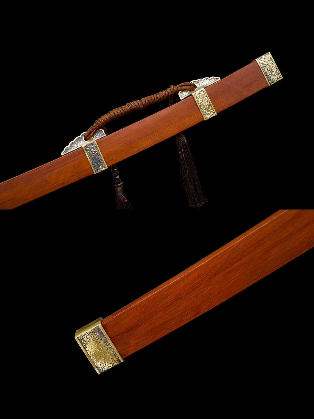 Copper-clad Ming official sword ~ Demon-suppressing [Dragon and Phoenix Sandalwood Style](SHARP)