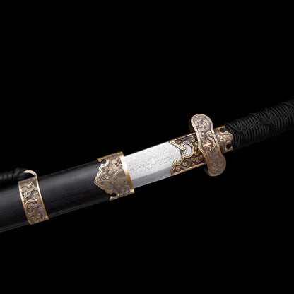 Copper-clad black gold ancient sword