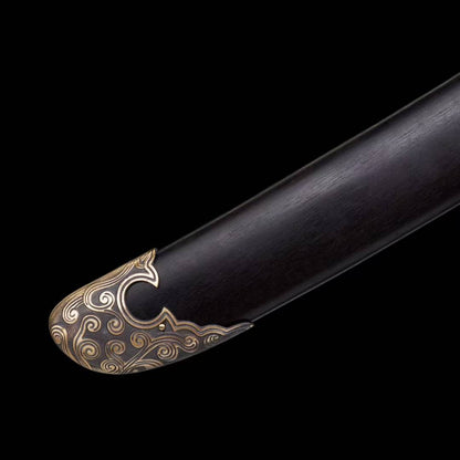 Copper-clad black gold ancient sword