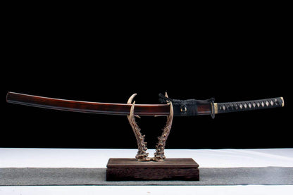 Gucha Peacock Mirror Polished Katana – Fully Sharpened 1065 High Carbon Steel