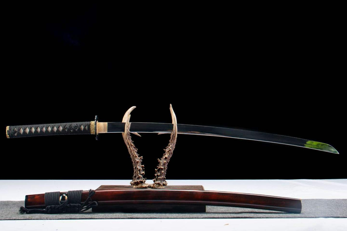 Gucha Peacock Mirror Polished Katana – Fully Sharpened 1065 High Carbon Steel