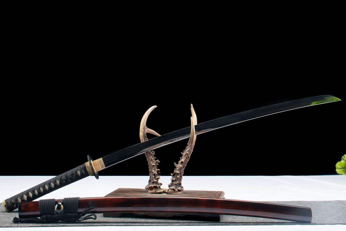 Gucha Peacock Mirror Polished Katana – Fully Sharpened 1065 High Carbon Steel