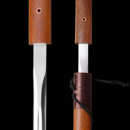 Scholar's Slender Rapier Jian | Full Tang High Manganese Steel Dragon-Phoenix Sandalwood 100cm