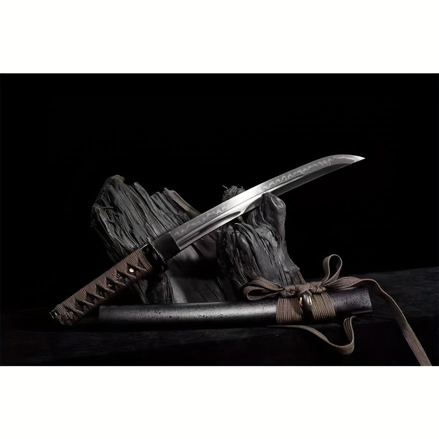 55cm T10 Tanto – Kogarasu Maru Style | Iaido Training Sword | Unsharpened Blade