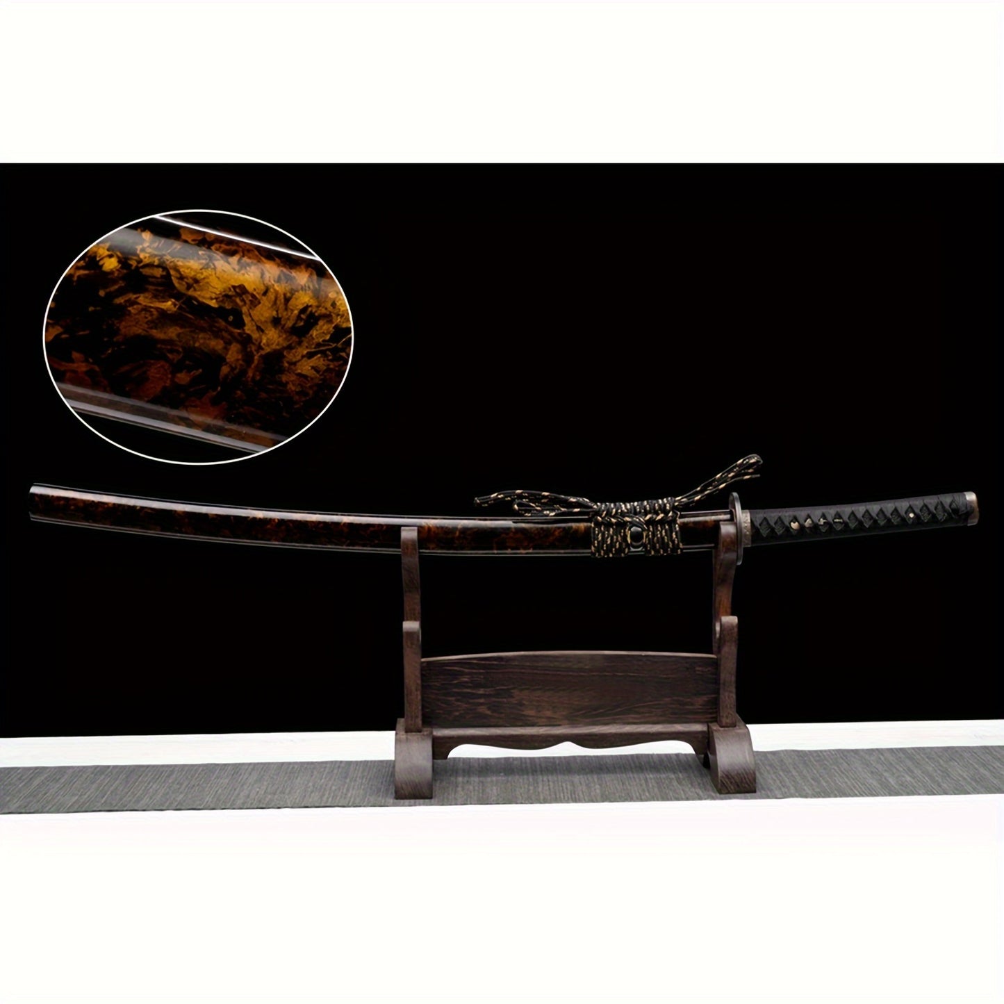 Yingbo · T10 Clay Tempered Katana · Matte Black Finish