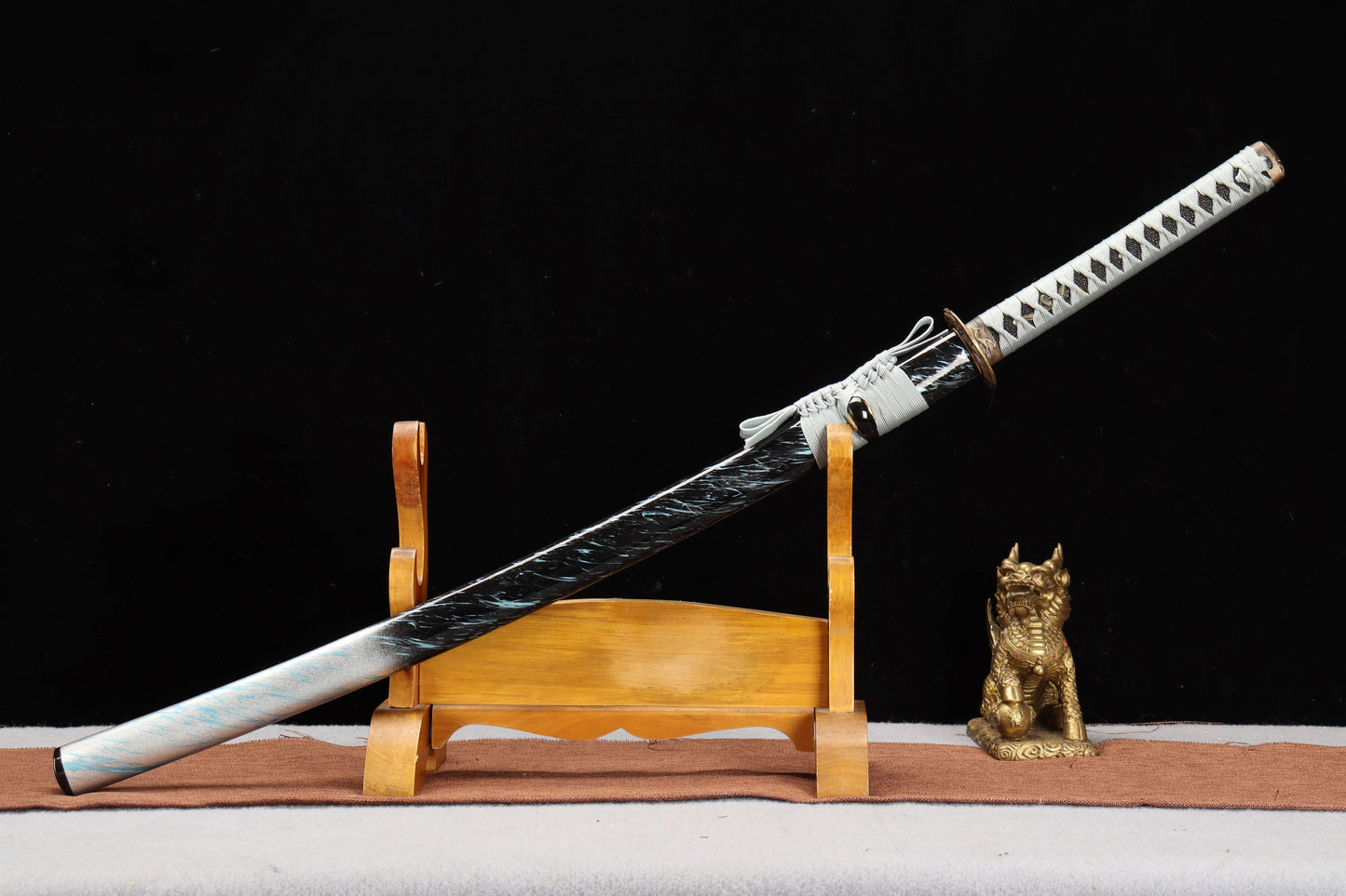 103cm/40.55 inch authentic hand-forged high manganese steel copper-clad samurai sword - Langhua