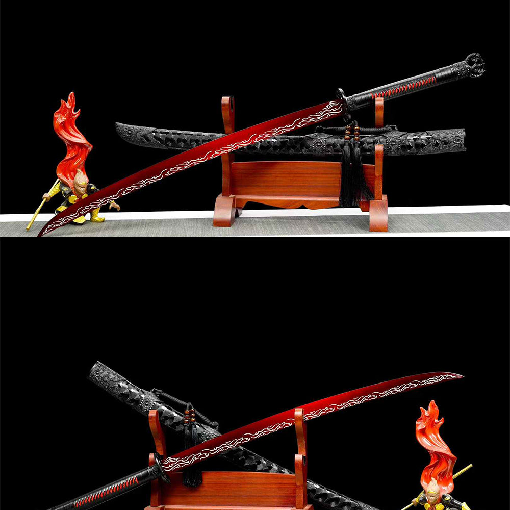 Handcrafted Full Tang Sword With 1065 Carbon Steel Blade Tang Hengdao ~Qingdao~Zidian